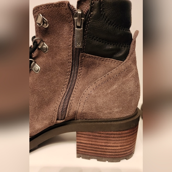 Lucky Brand Dareek leather combat boots in Falcon gray size 9 - Picture 7 of 14